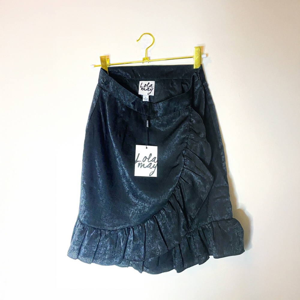 Lola May Satin Mini Skirt, Brand New With Tags